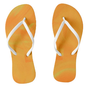 Orange flip flops