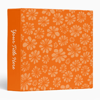Orange Floral (1.5in) Binder