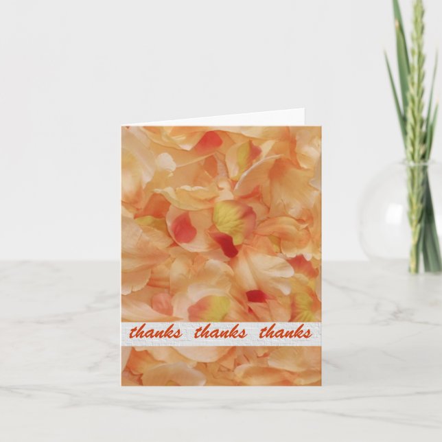 Orange Floral Merci Notes (Devant)
