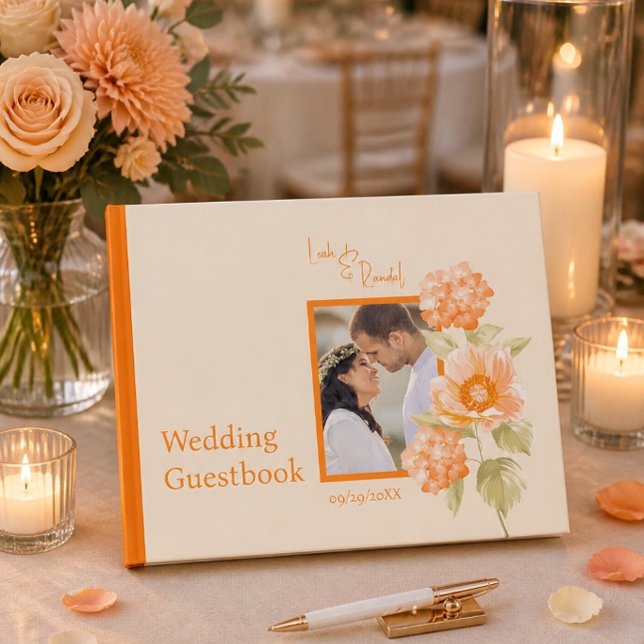 Orange Floral Wedding Guestbook (Creator Uploaded)
