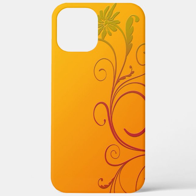 Orange Flower Case-Mate iPhone Case (Back)