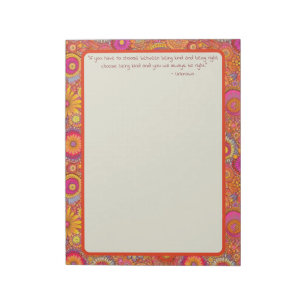 Orange Flower Garden Life Citations Carnet