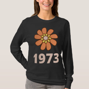 Orange Flower Groovy Pro Choice 1973 Pro Choice Fe T-Shirt