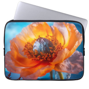 Orange Flower Laptop Sleeve