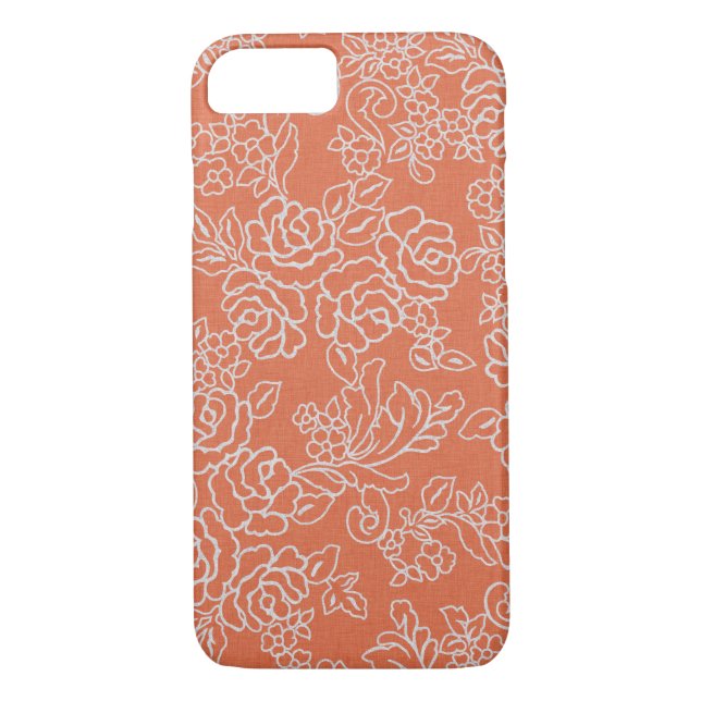 Orange Flower Museum LA Iphone Case (Back)