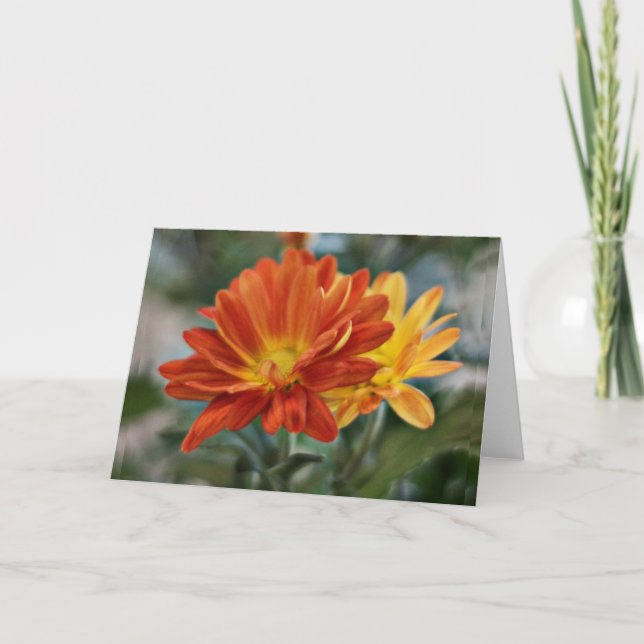 Orange Flower Notecard (Front)