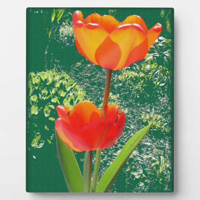 Orange Flower Plaque (Front)