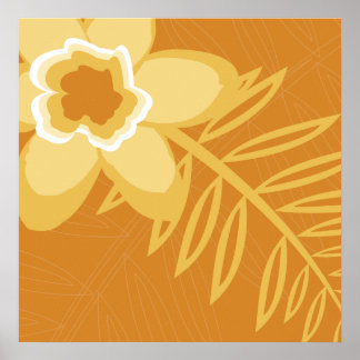 Orange Flower Poster
