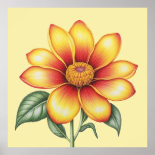 Orange Flower Poster