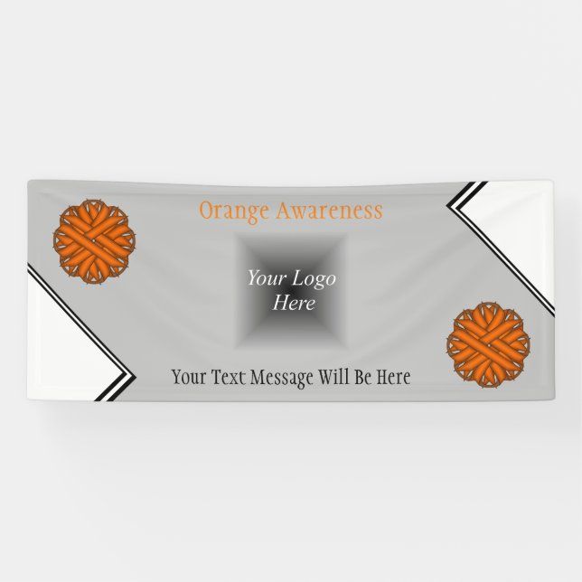 Orange Flower Ribbon by Kenneth Yoncich Banner (Horizontal)