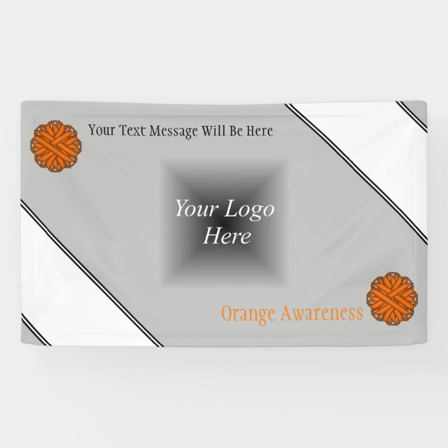 Orange Flower Ribbon by Kenneth Yoncich Banner (Horizontal)