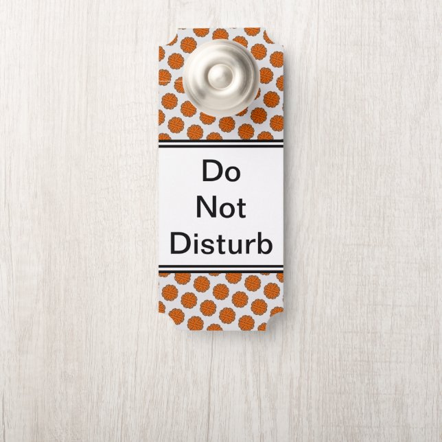 Orange Flower Ribbon by Kenneth Yoncich Door Hanger (On Knob)