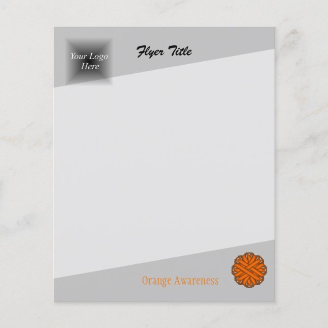 Orange Flower Ribbon by Kenneth Yoncich Flyer (Front)