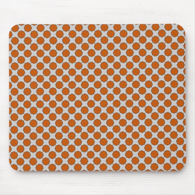 Orange Flower Ribbon by Kenneth Yoncich Mouse Pad (Front)