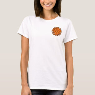 Orange Flower Ribbon by Kenneth Yoncich T-Shirt