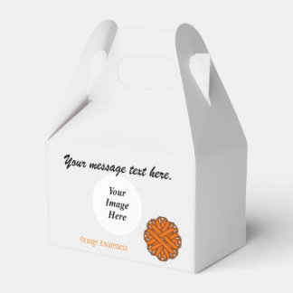 Orange Flower Ribbon Template by Kenneth Yoncich Favor Box