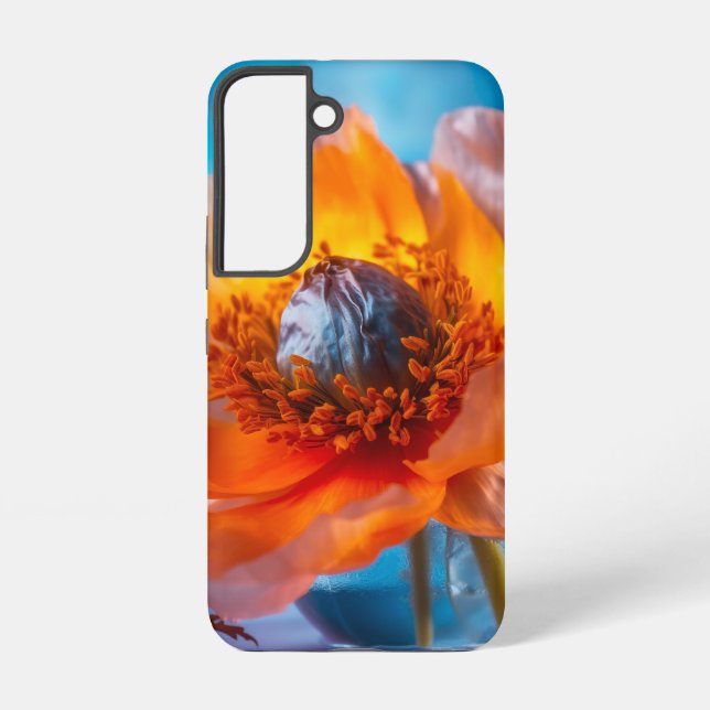 Orange Flower  Samsung Galaxy S22 Case (Back)