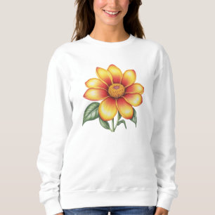 Orange Flower Sweatshirt