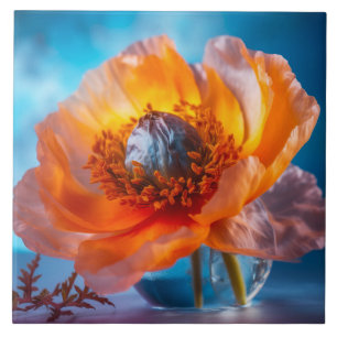 Orange Flower  Tile