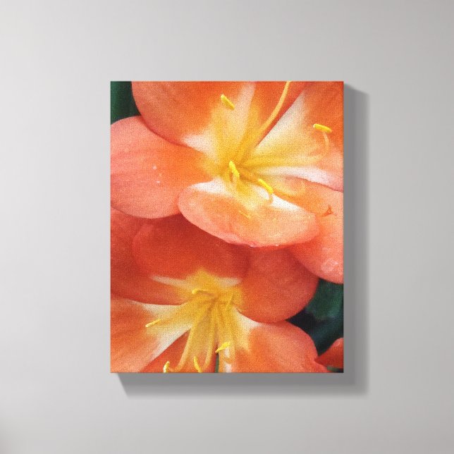 Orange Flowers Canvas Print (Front)