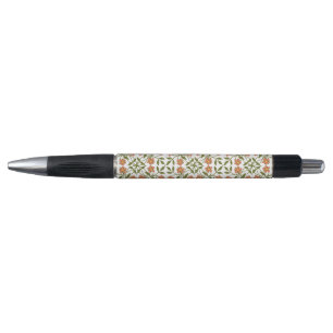 Orange Flowers, Floral Pattern, Greenery, Boho Pen