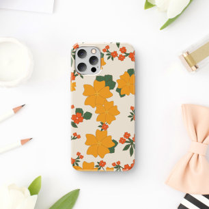 Orange Flowers, Floral Pattern, Pattern Of Flowers