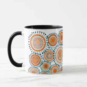 Orange Flowers Mug
