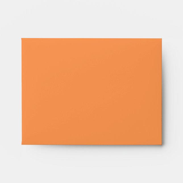 Orange Flowers Note Card Envelope (Front)