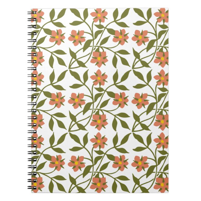 ORANGE FLOWERS  NOTEBOOK (Front)