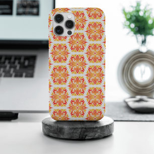 Orange Flowers, Pattern Of Flowers, Floral Pattern iPhone 15 Pro Max Case