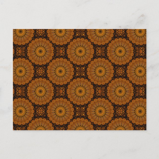 Orange Flowers Postcard (Front)