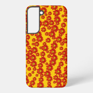 Orange Flowers Samsung Galaxy Case
