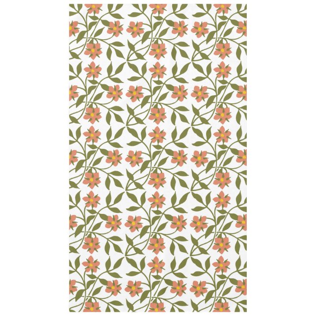 ORANGE FLOWERS  TABLECLOTH (Front)