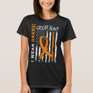 Orange For My Great Aunt Multiple Sclerosis Awaren T-Shirt