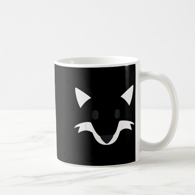 Orange Fox Face Halloween Apparel Matching Group F Coffee Mug (Right)