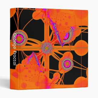 Orange Fractal (1in) Binder