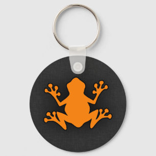 Orange Frog Keychain