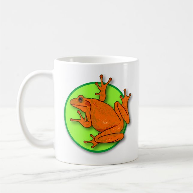 Orange Frog Mug (Left)