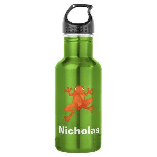 Orange Frog Personalized 532 Ml Water Bottle