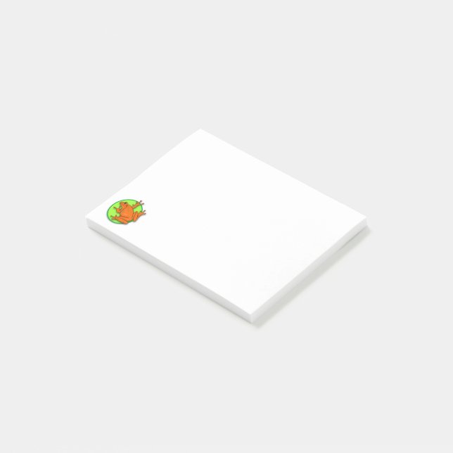 Orange Frog Post-it© Notes (Angled)