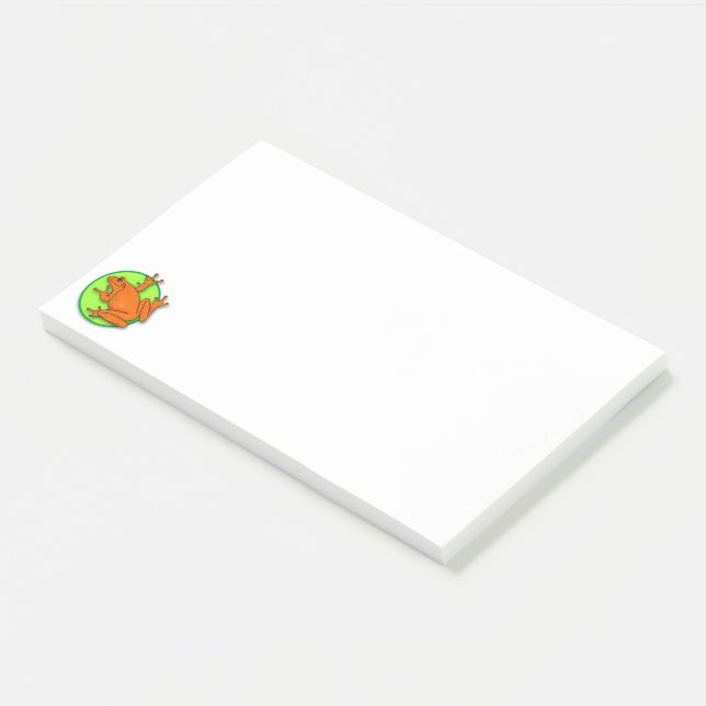 Orange Frog Post-it© Notes (Angled)