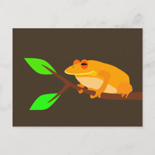 Orange Frog Postcard
