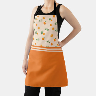 Orange Fruit citrus classic pattern Apron
