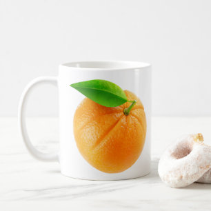 Orange fruit coffee mug