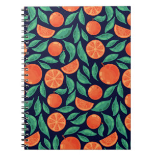 Orange Fruit: Colourful Vintage Seamless Notebook