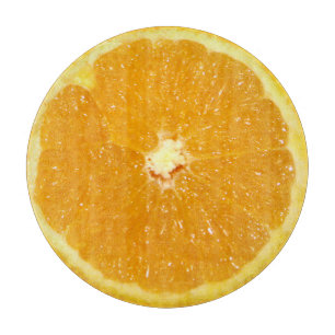 Orange Fruit Fresh Slice Cutting Board