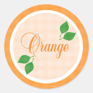 Orange Fruit Label Sticker