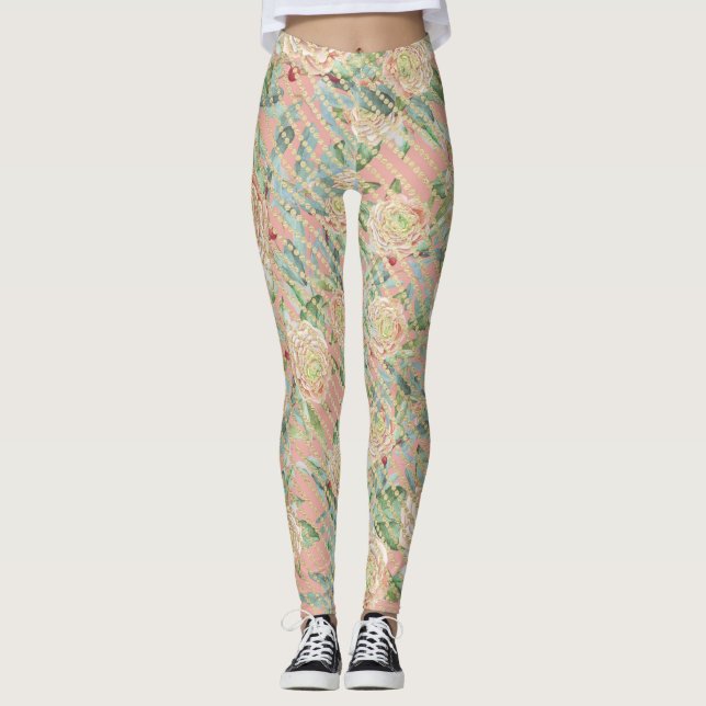 Orange Fruit Leggings (Front)