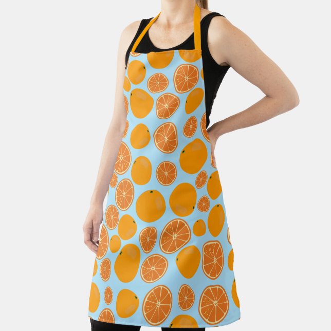 Orange Fruit Pattern Apron (Insitu)