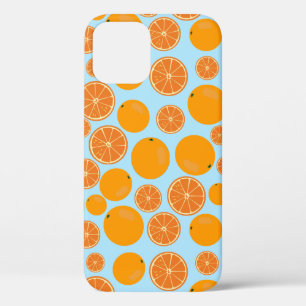 Orange Fruit Pattern iPhone 12 Case